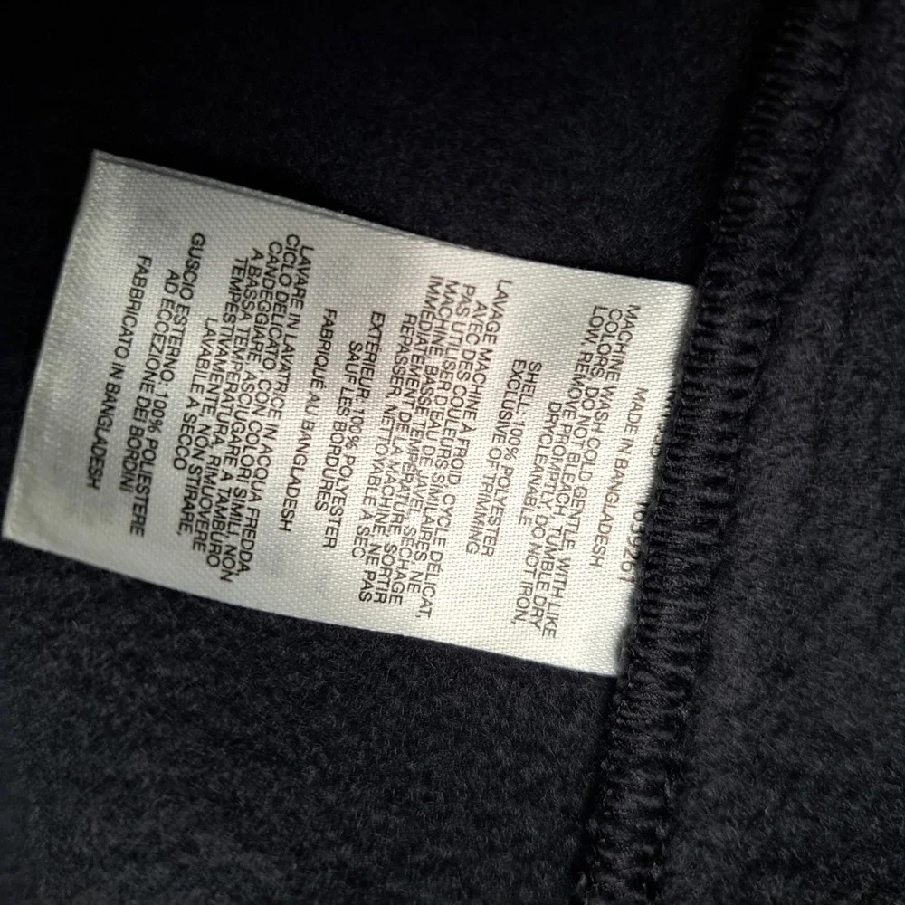 Columbia Men's Fleece Vest Dark Grey Light Black Full Zip-Up Sleeveless Size XXL